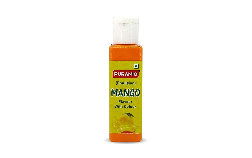 Puramio (Emulsion) Mango Flavour With Colour   Plastic Bottle  30 millilitre